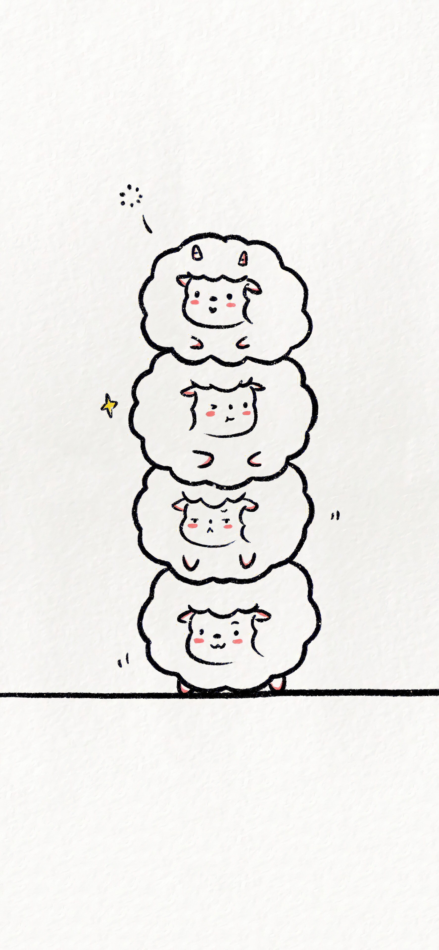 潮图视觉ios艺术小清新4k苹果极简高清个性ins创意特别